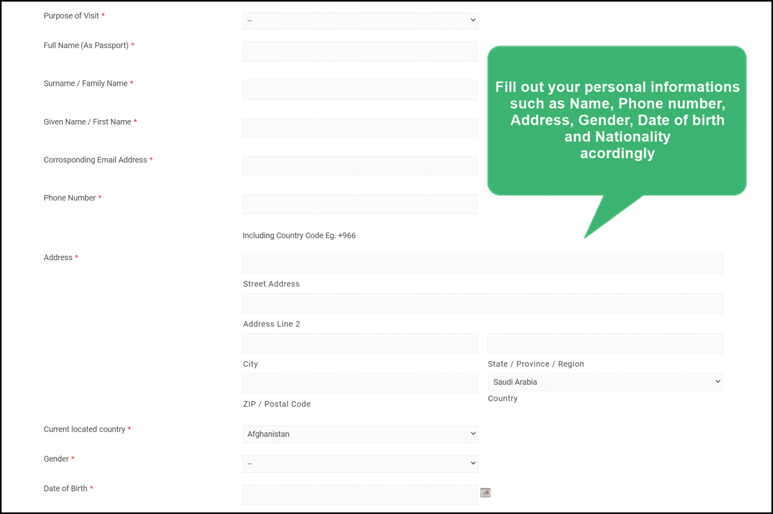 How to get Saudi Arabia Visa Online Step by Step Tutorial